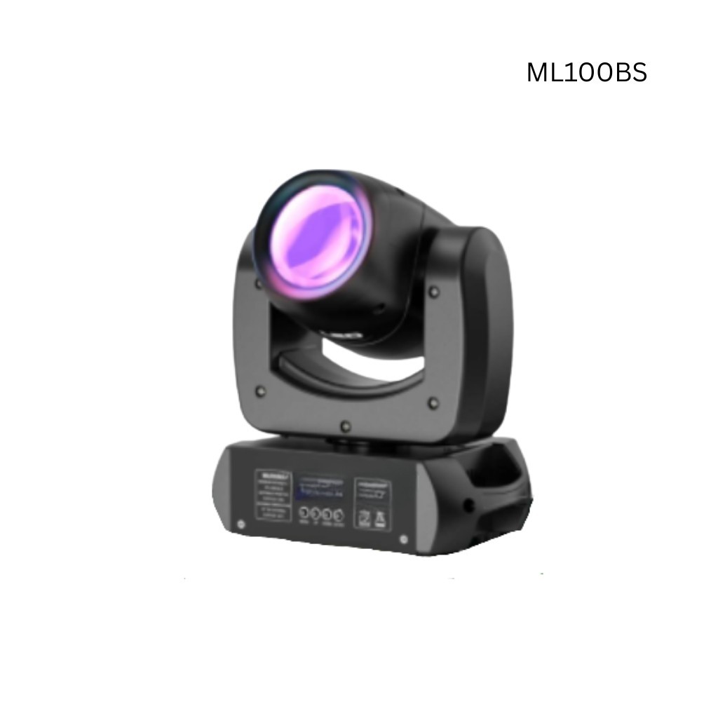 ML100BS LED Party Lights Auto Sound Activated 8-Prism Standard 7-Color 7-Gobo
