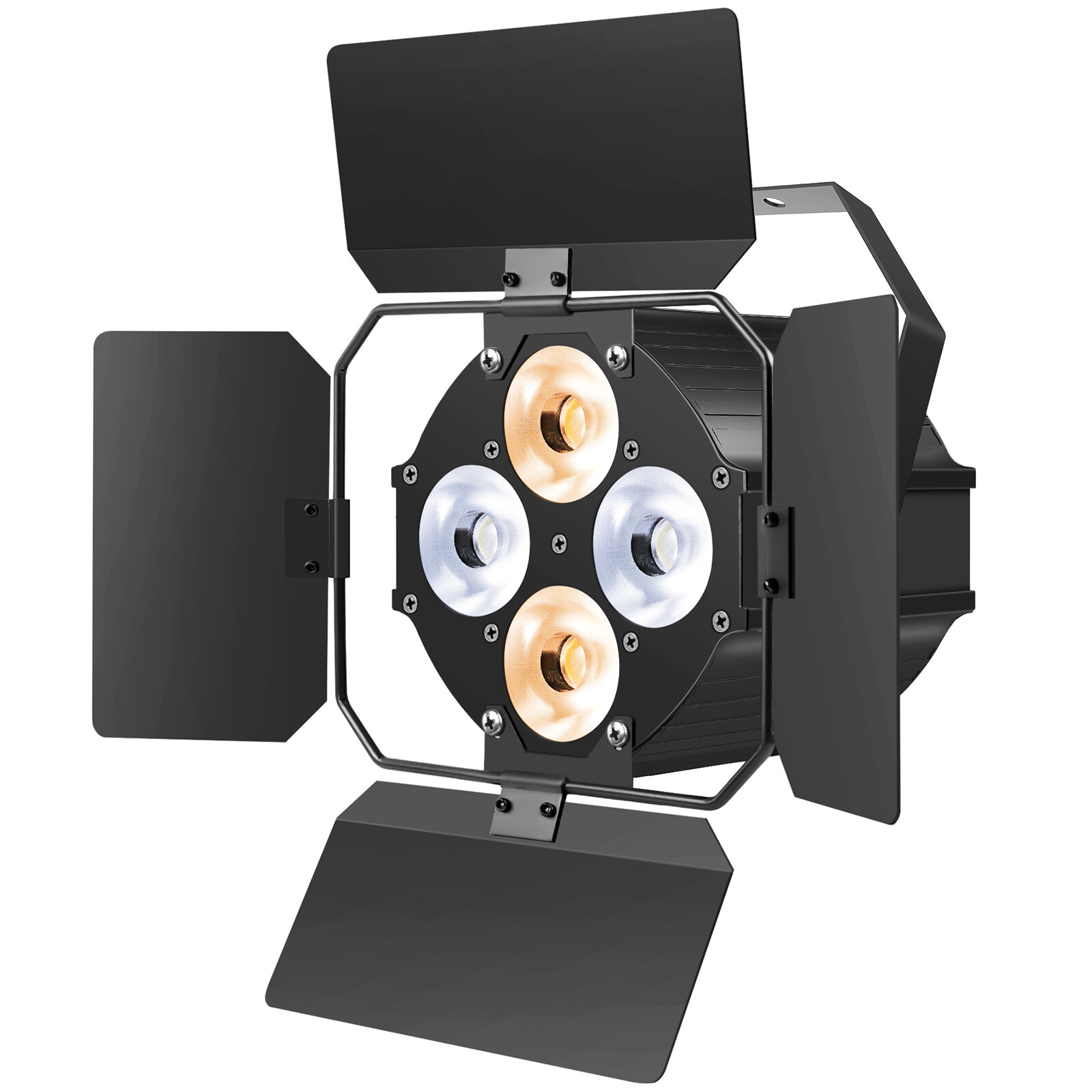 200W COB 4LED Par Light DMX Stage DJ Light Audience Light Spot w/Cover warm/cold