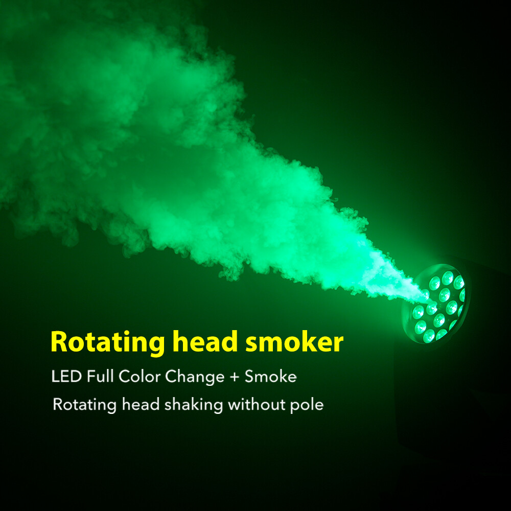 1800W Moving Head Fog Smoke Machine LED RGBW Wash Light DMX for Stage Disco Club