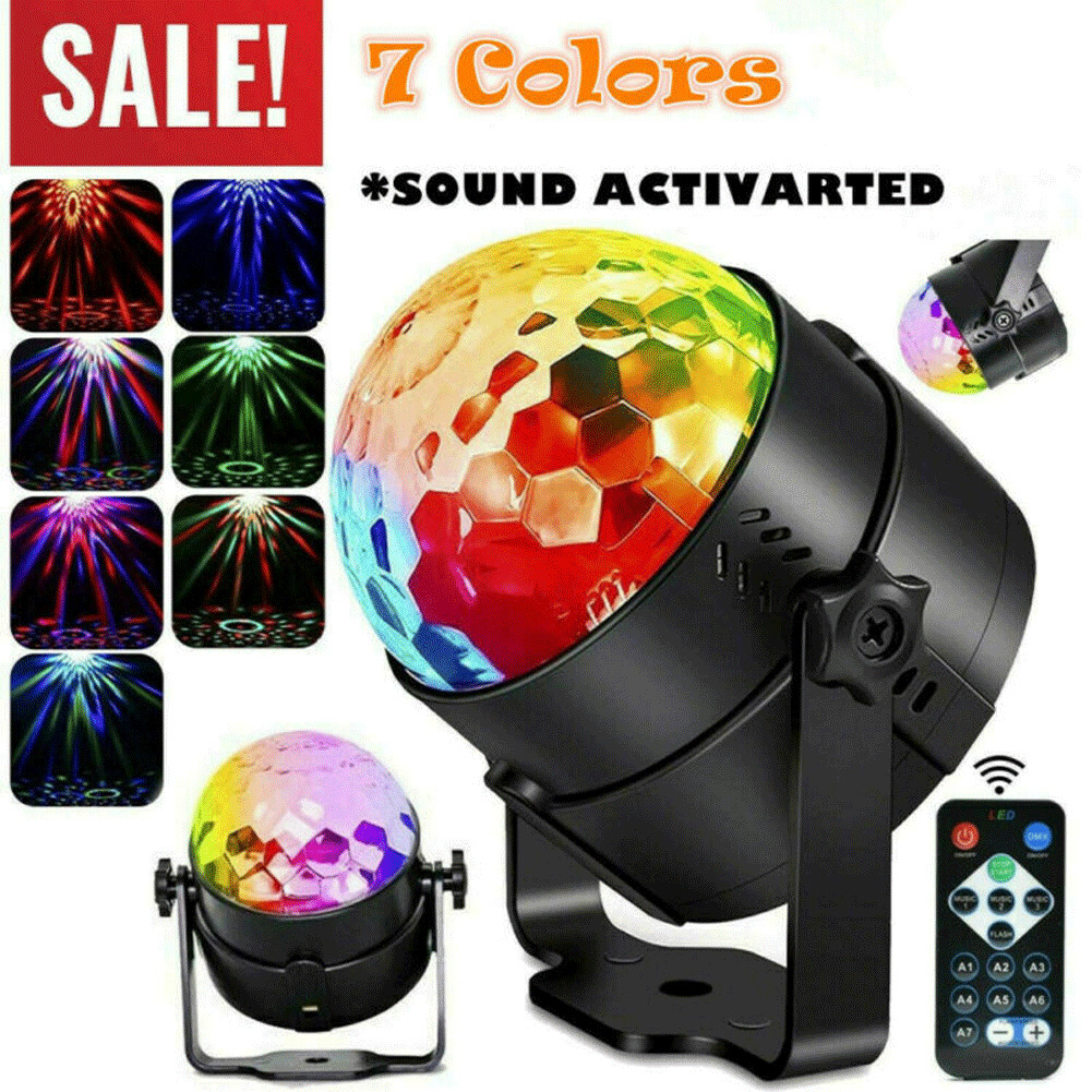 Disco Party Lights LED Stage Ball Lights Club KTV Strobe DJ Sound Activated