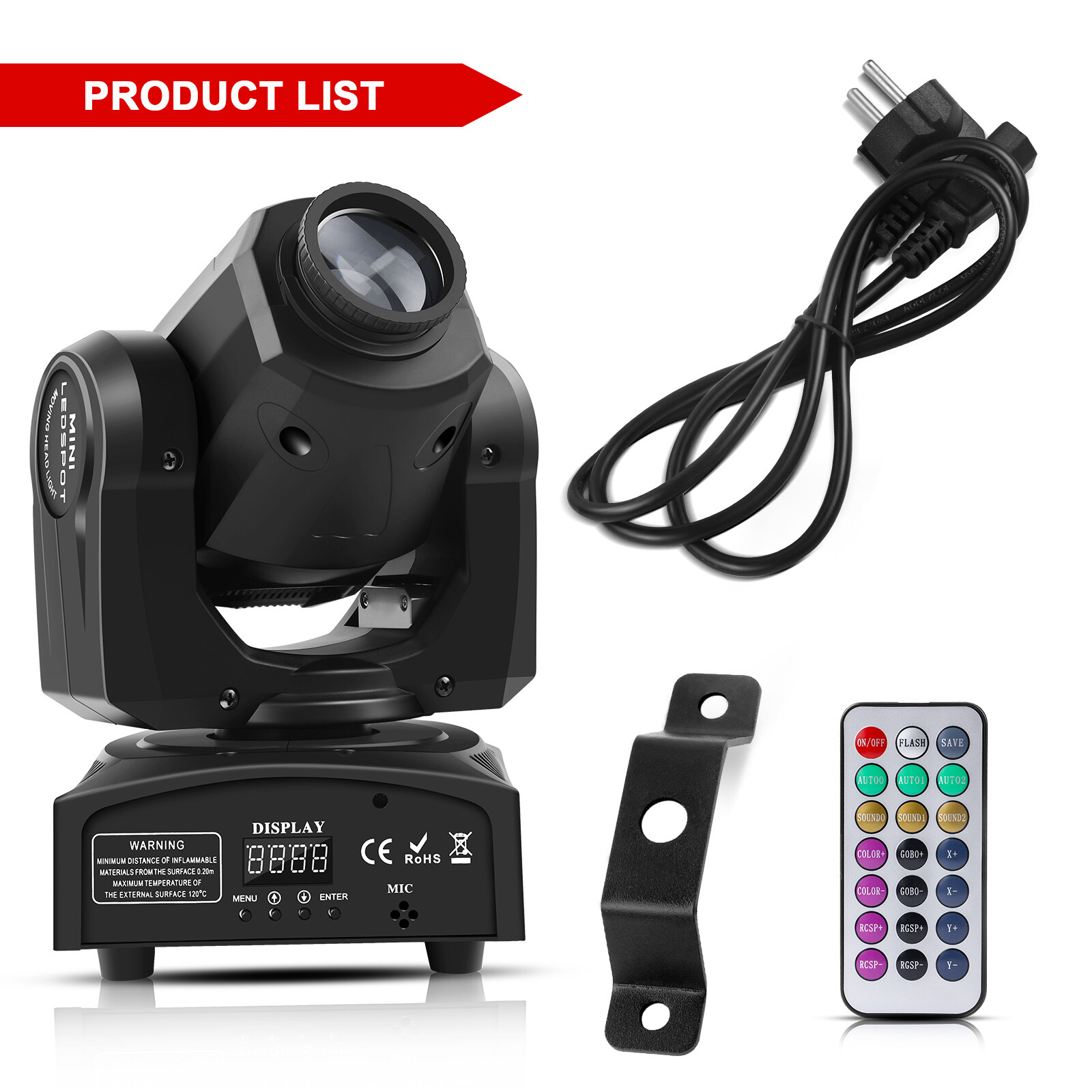 150W LED Moving Head DJ Lighting DMX Gobo RGBW Beam Stage Spot Disco Party Light