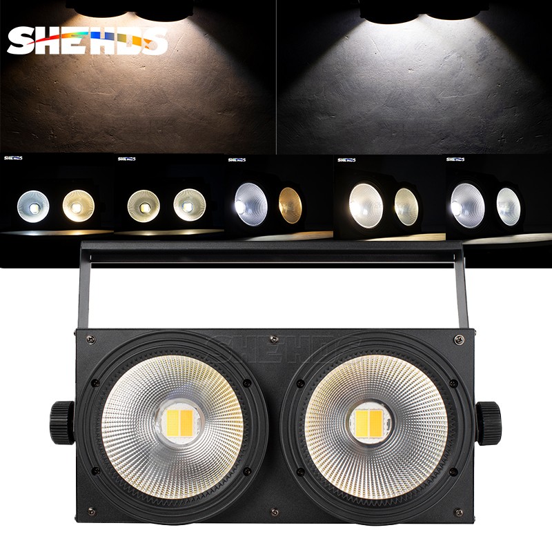 200W COB LED Par Light DMX Audience Blinder Lighting Warm Cool White Wedding