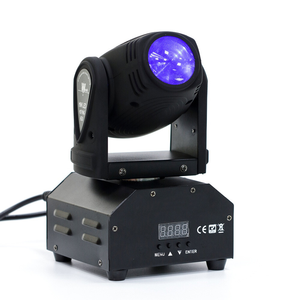 80W RGBW Mini Beam Spot Moving Head Stage Light DMX Club Party DJ Disco Lighting