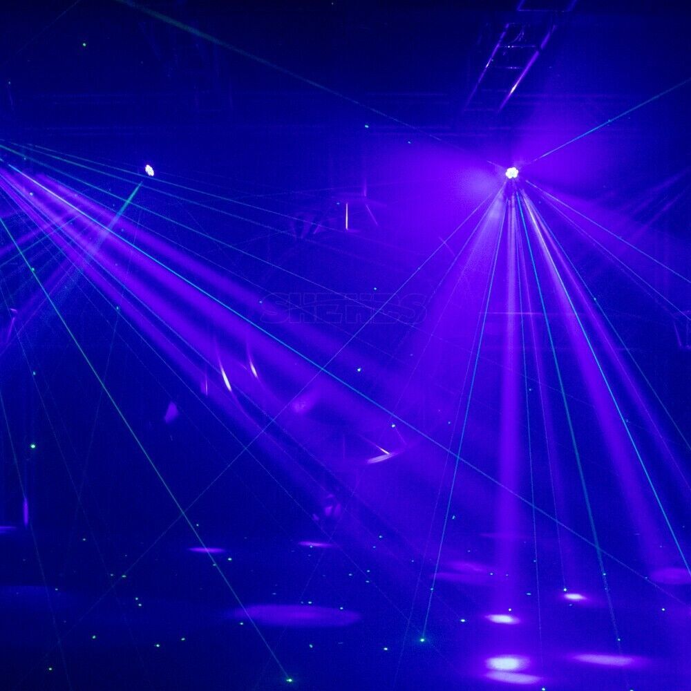SHEHDS 2Pcs 6x15w LED Beam Wash Laser 6x15w RGBW Moving Head Lighting KTV Party