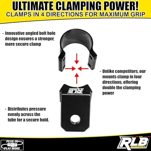 Light Bar Mount (1 PC-Single) UTV A-Pillar POD Light Mount by – for 1.875″