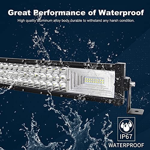 22 inch 56 cm 270W Curved LED Light Bar 7D Lens Spot Flood Combo Beam Triple