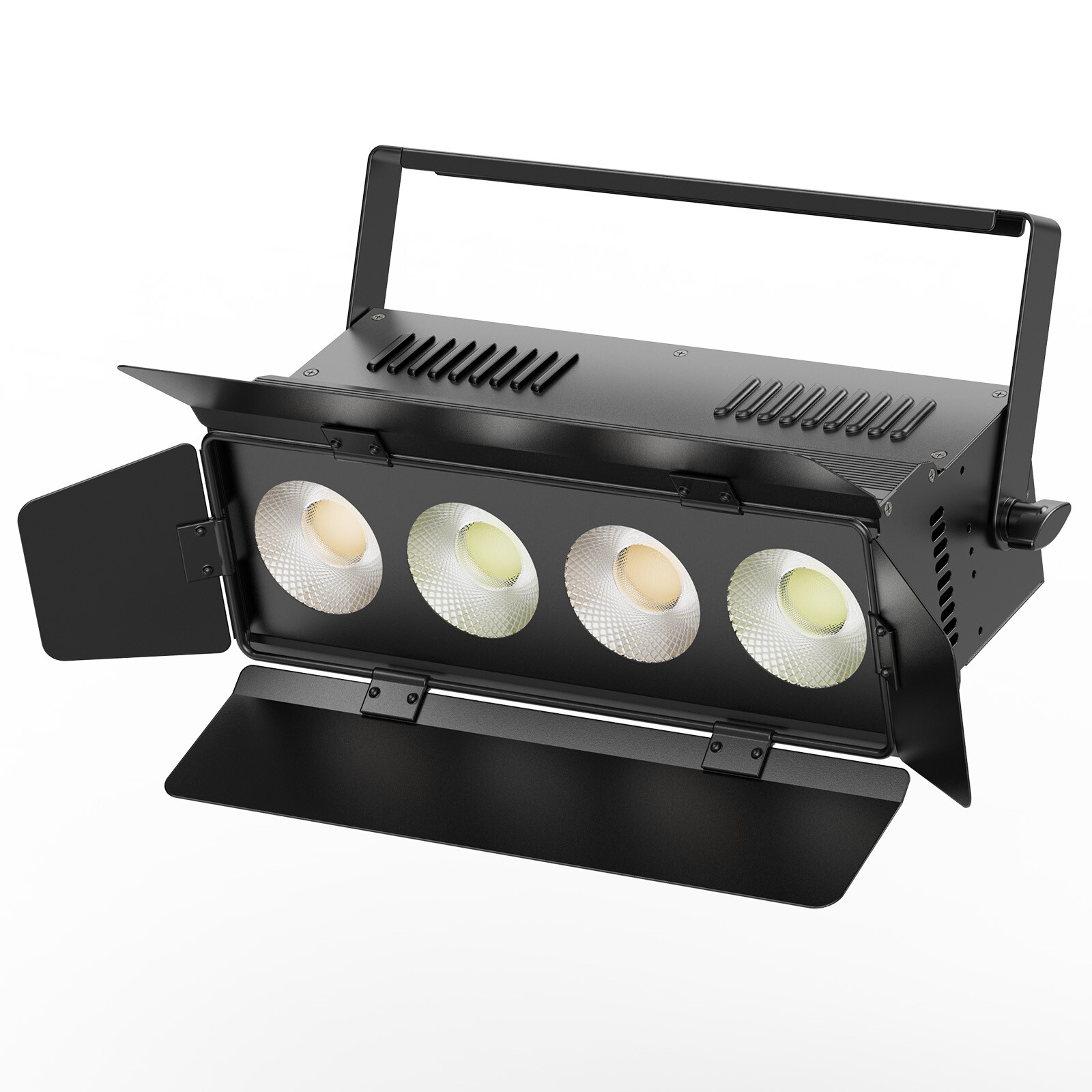 250W COB LED Par Light DMX Stage DJ Audience Blinder Flood Light Warm+Cool White