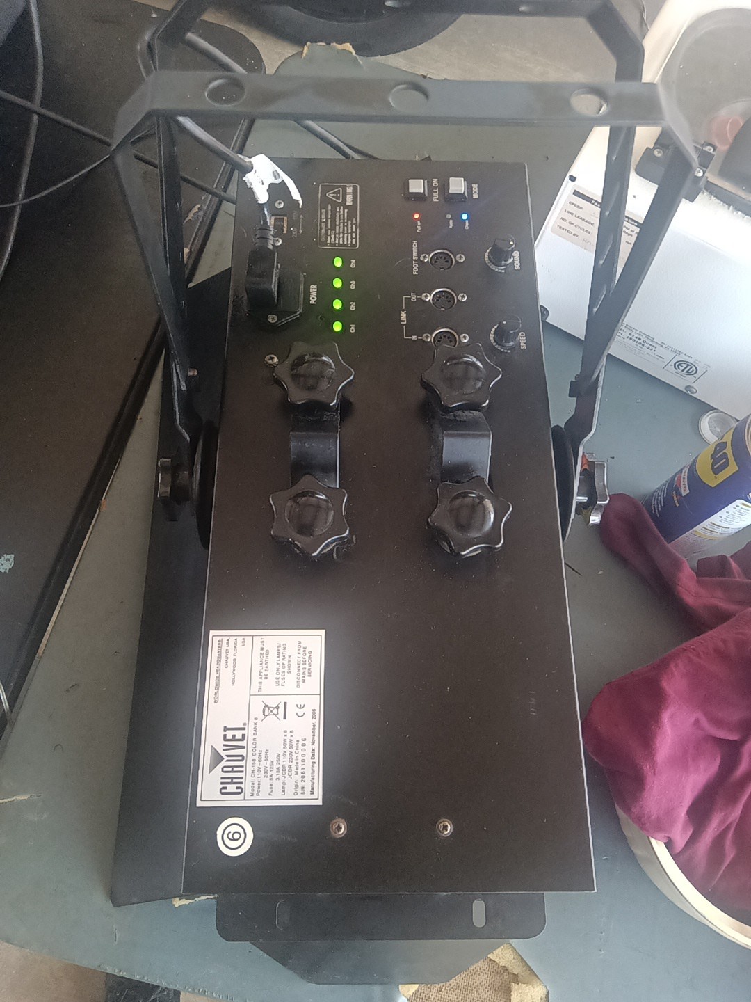 CHAUVET Color Bank 8 CH-158 Band and Stage Wash Light System Works