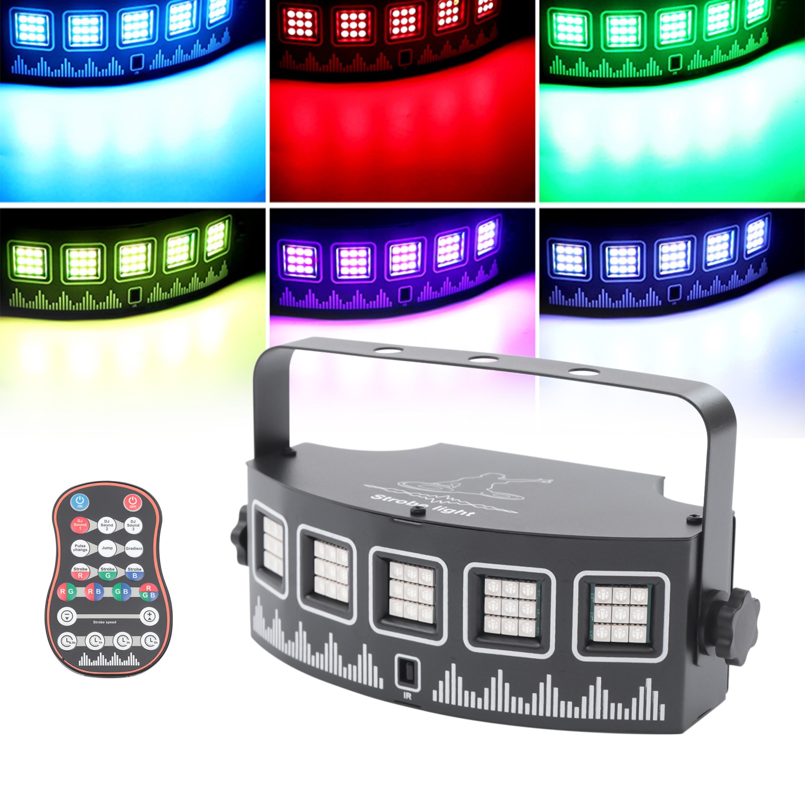 45 Beads Lights LED Disco Show Party Stage Light Strobe DJ Projector Spotlight