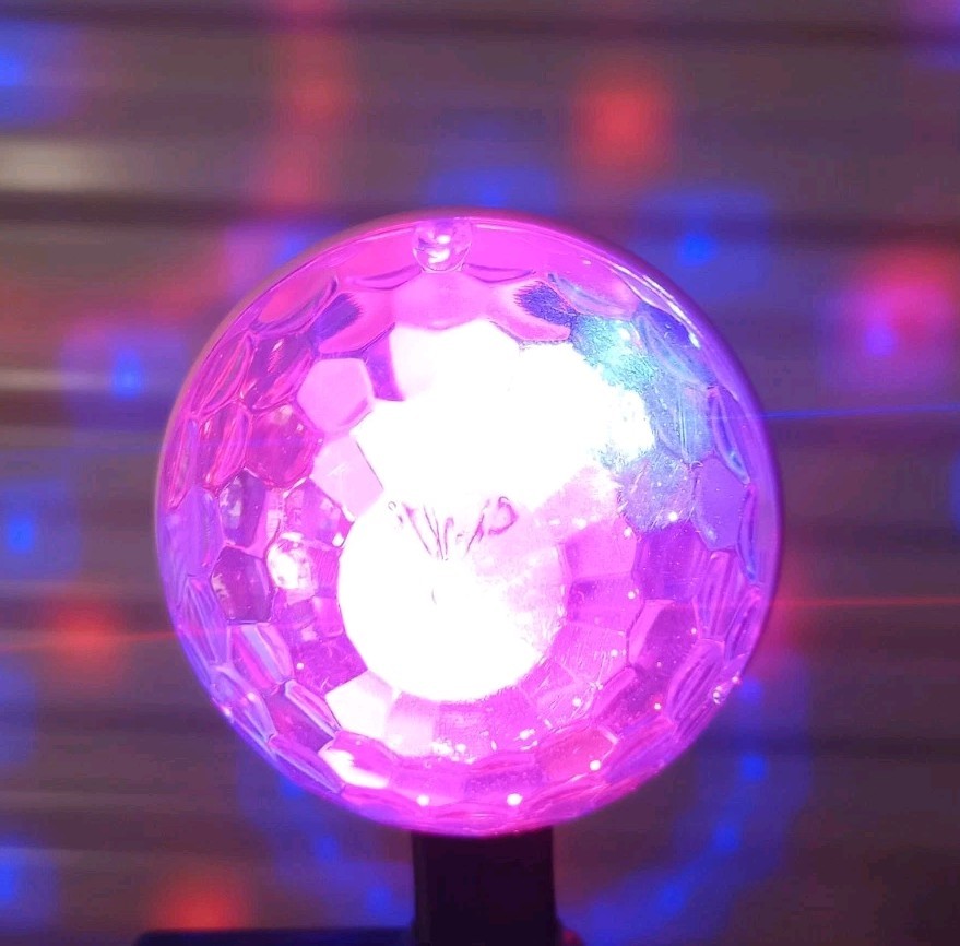 Modern Expressions Mini Disco Light LED RGB Color Changing Party Strobe PHOTOS