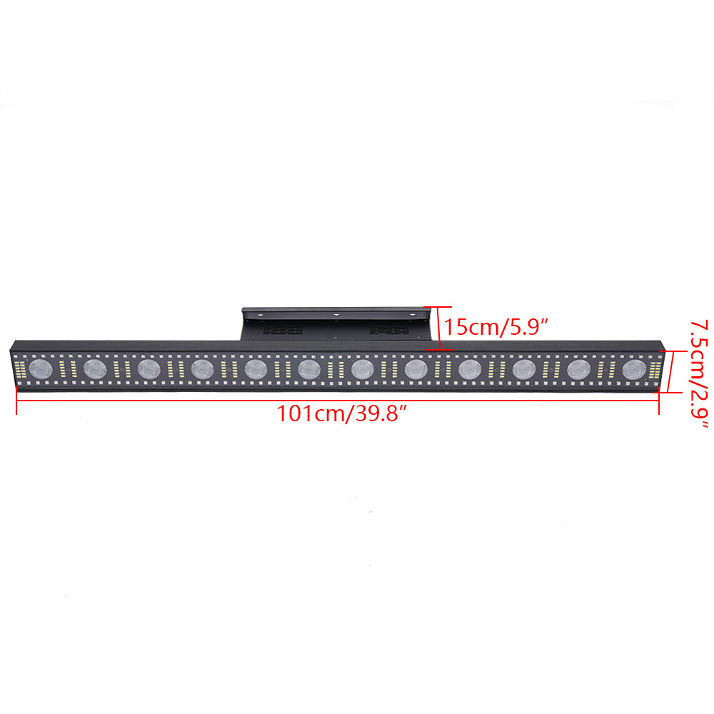 3 in 1 Beam Wash Strobe Matrix LED Stage Light Effect Bar DJ Party Show kit 120W
