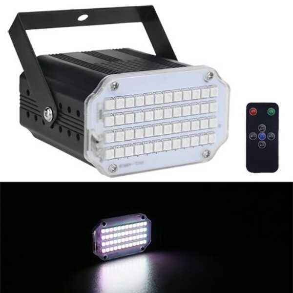 48 RGB UV LED Disco Stage Light Effect Party Strobe Lights with Remote Control