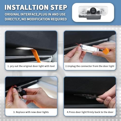 2 PCS LED Car Door Logo Lights Compatible for Courtesy NX350 2022-presnet car
