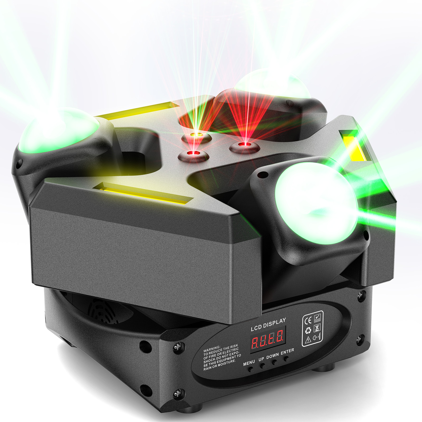 3 Head Effect Light With Sound Control DMX512 Modes For Small Party Venue