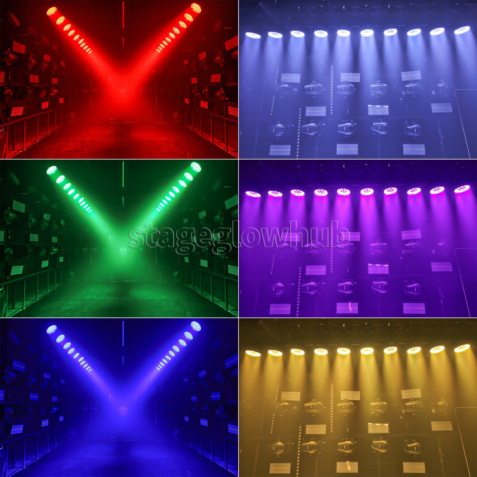 PAIDUN 19x20W Zoom Beam Moving Head Wash Light RGBW Wedding Theater Concert Show