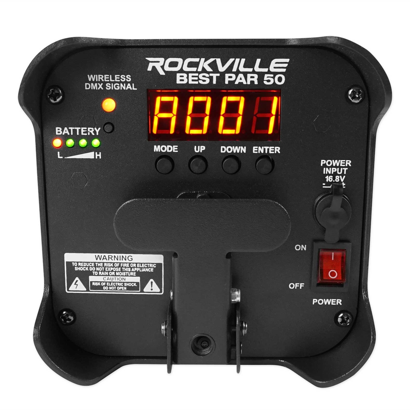 4 Rockville BEST PAR 50 Rechargeable Par Can Wash Lights w/Wireless DMX+RGBWA+UV