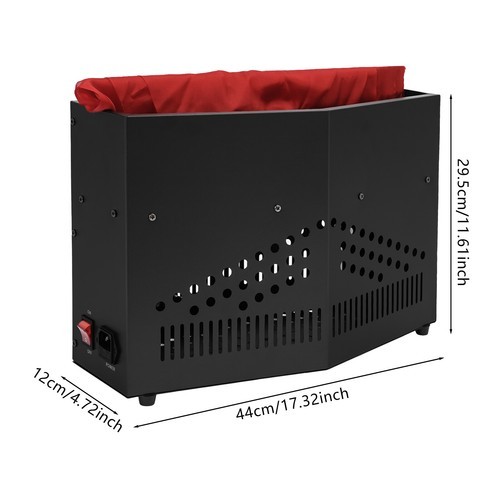 24 × LED Flame Table Lamp Realistic Fire Effect Black Decorative Light
