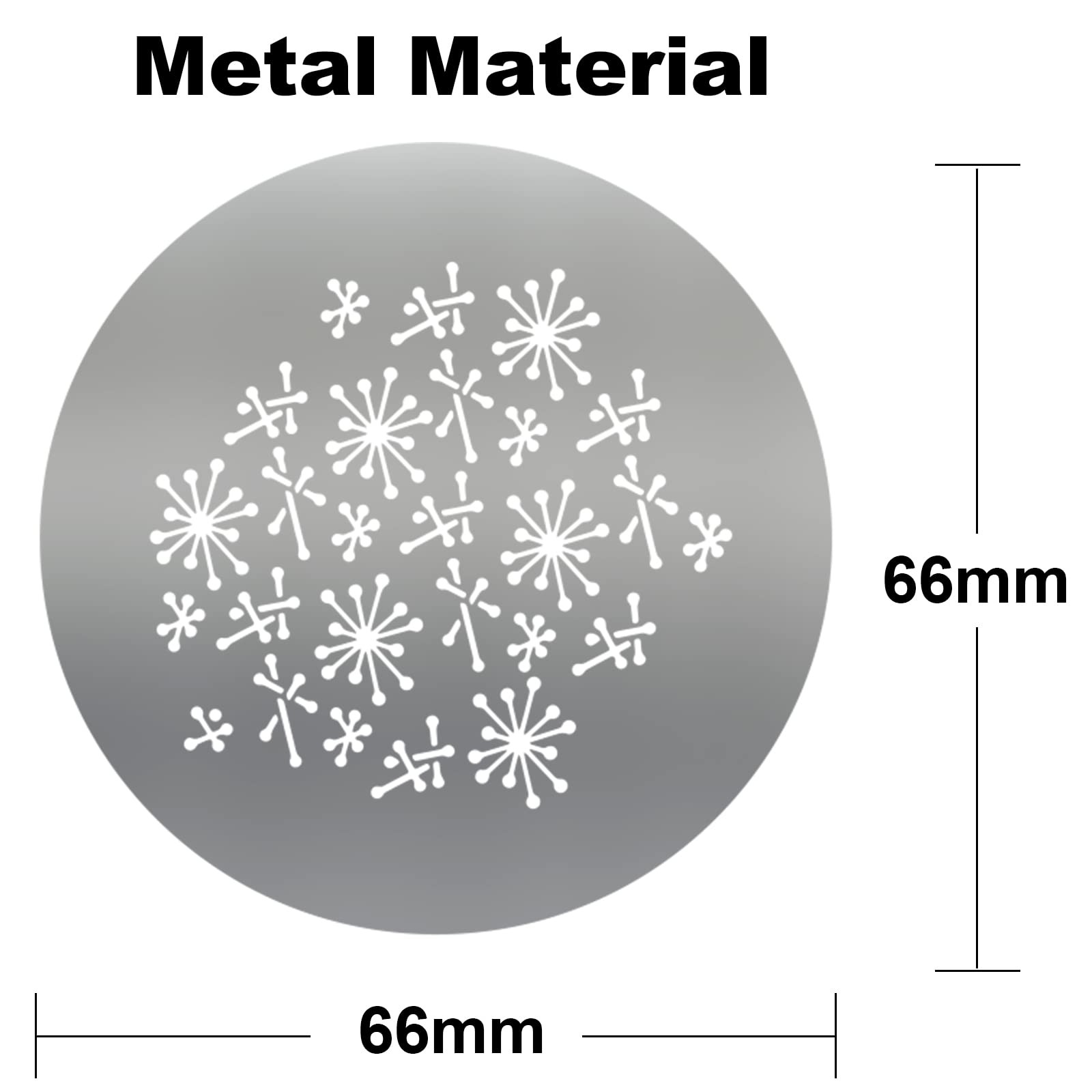 12-Pack Round GOBO Kit, 66mm Metal Plates for Spotlight Lighting Effects
