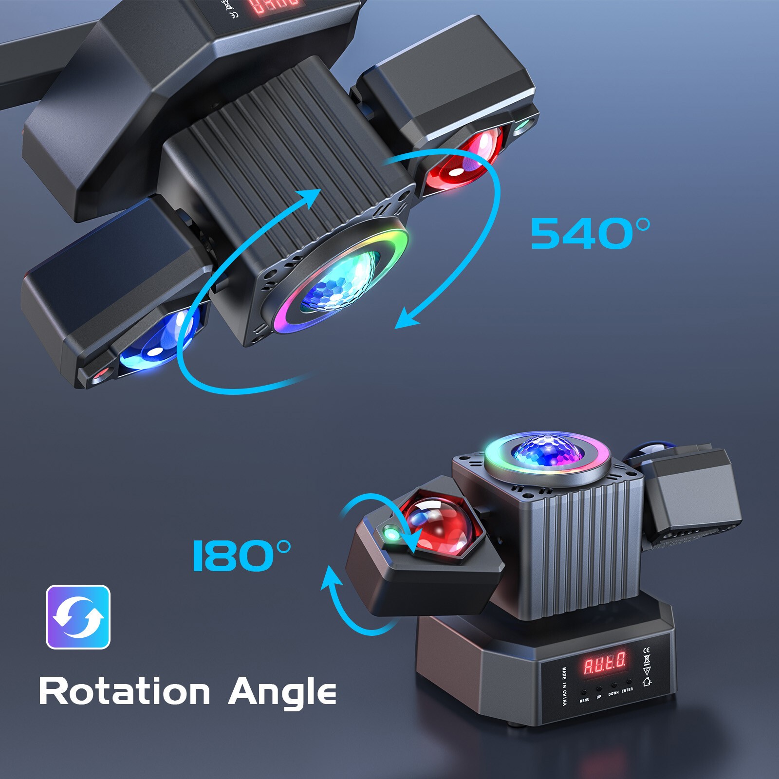Party Laser RGBW LED Moving Head Light Disco Stage Lighting Beam DMX512 Party DJ