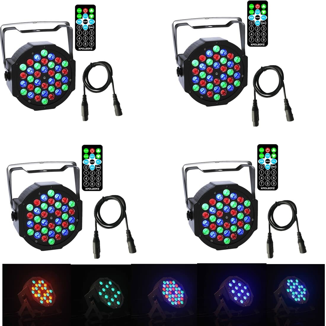 XPCLEOYZ LED Up Lighting RGB Stage Light