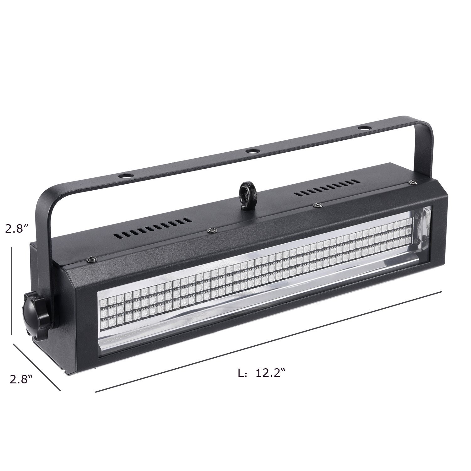 132-LED RGB Strobe Light & Wash Light – Sound Activated DJ Disco Lights, DMX Con