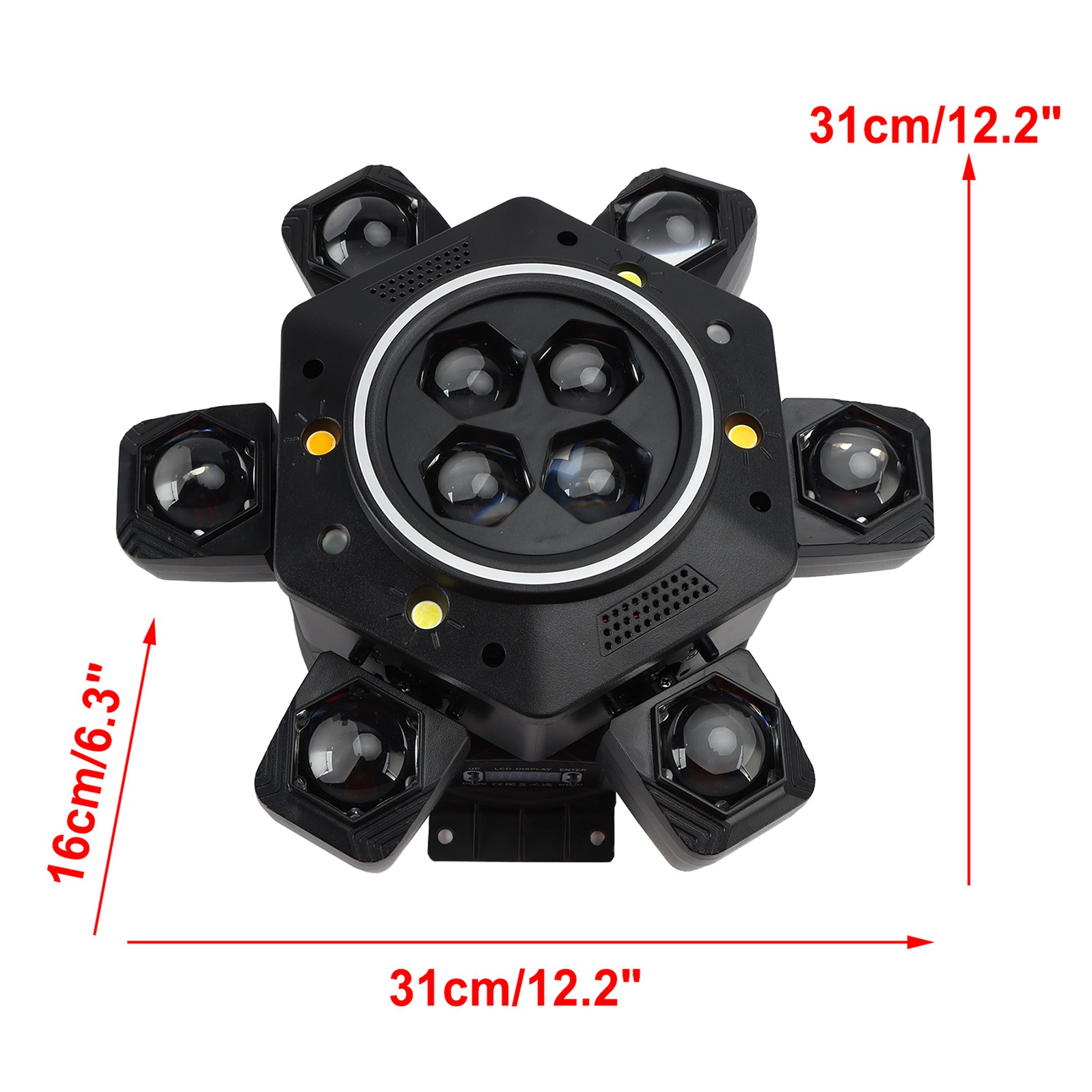 10 LED RGBW Moving Head Strobe Light Laser Stage Lighting Beam DMX Disco DJ