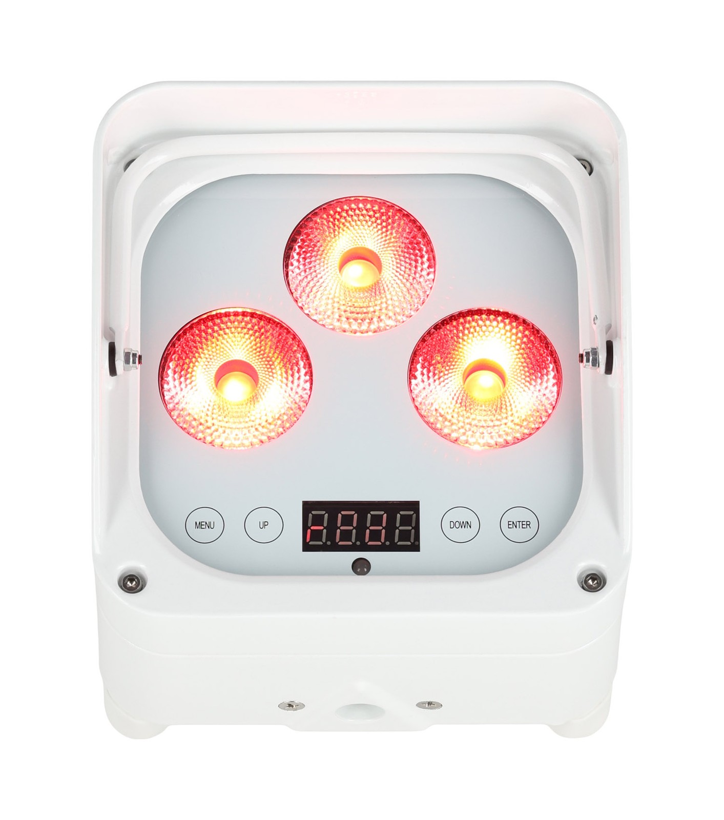 Rockville WET PAR 50 White Waterproof Battery DJ Light+Wireless DMX+RF Remote