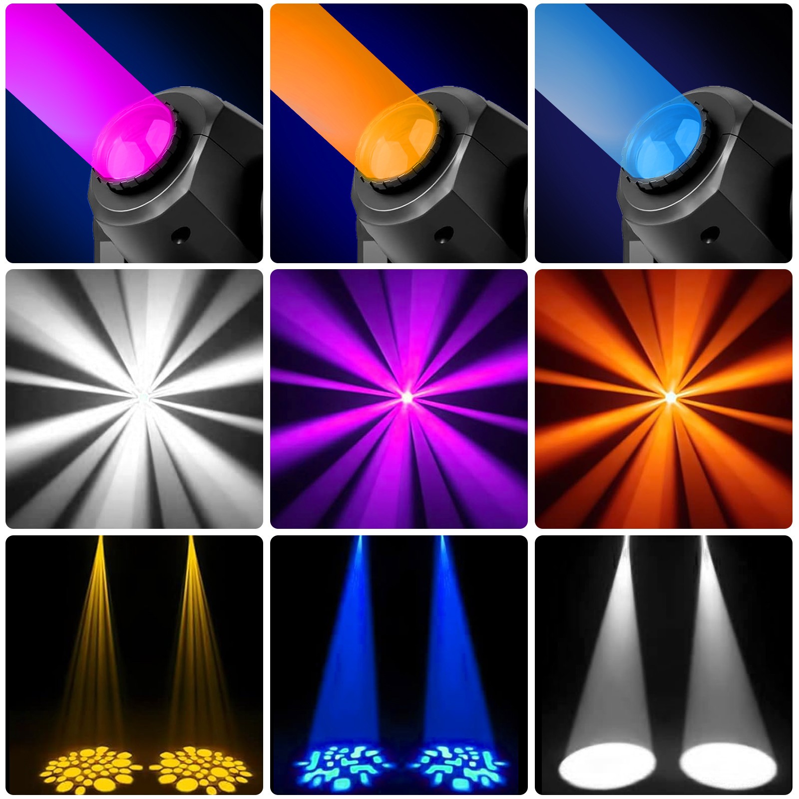 60W Mini Led Dmx Gobo Moving Head Spot Light For Club DJ Stage Lighting Party