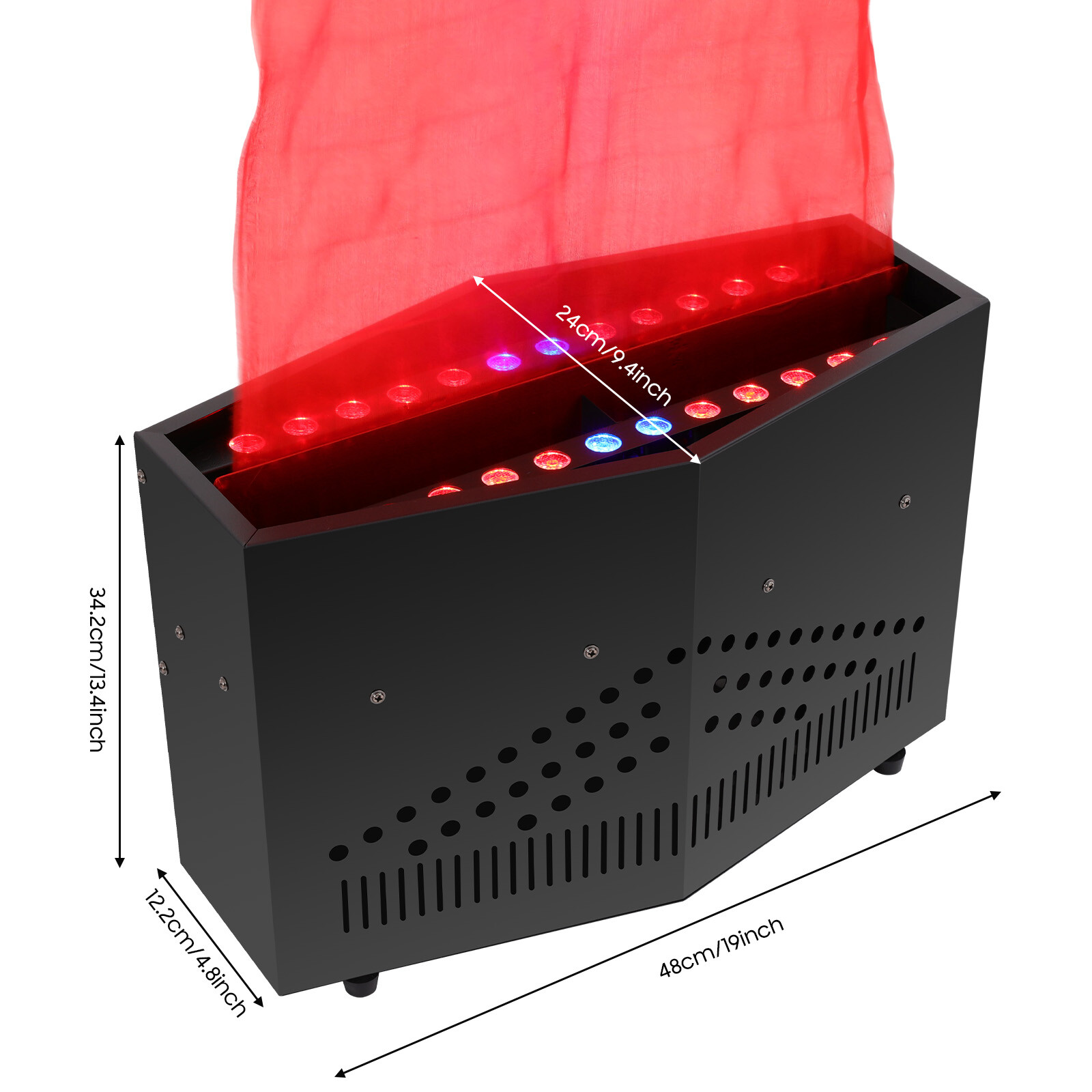 36 LED Flame Fire Light Machine Stage Atmosphere Effect Fake Fire Flame Machine