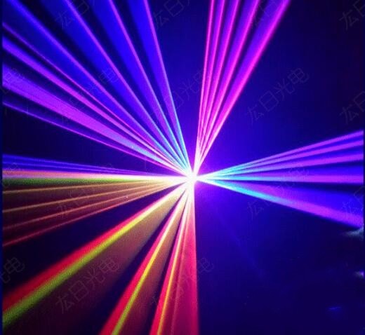 1500mw RGB Red Green Blue Full Color Animation Stage Laser Lights for KTV Xmas
