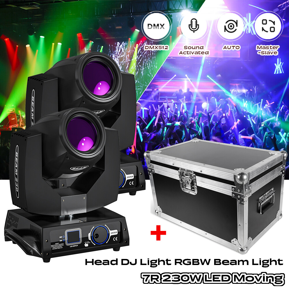 Sharpy 7R 230W 17 Gobo 8+16 Prism Beam Moving Head DMX Stage Light /Flight case