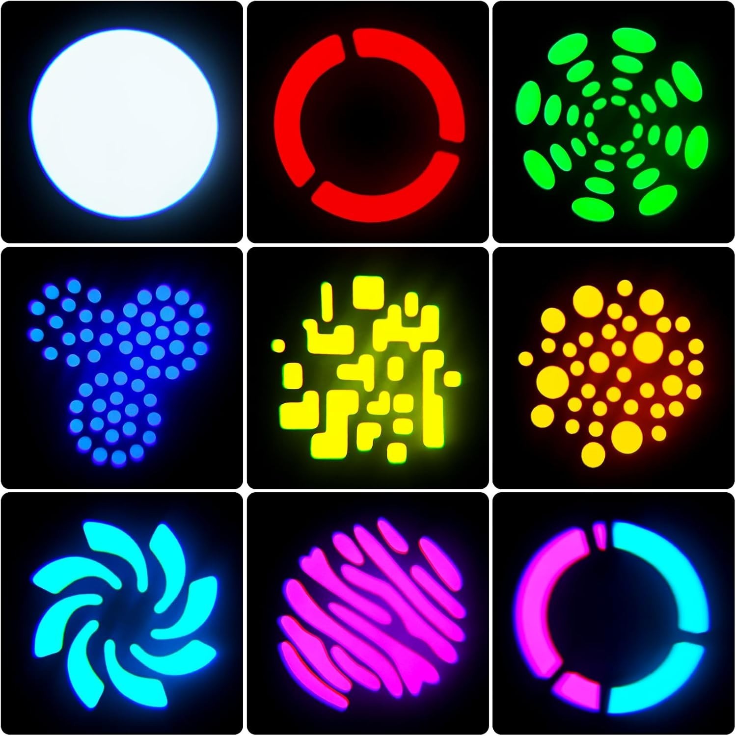 UKING ZQ02001 MINI LED SPOT LIGHT MOVING HEAD STAGE LIGHTING 8 COLOR OPTIONS