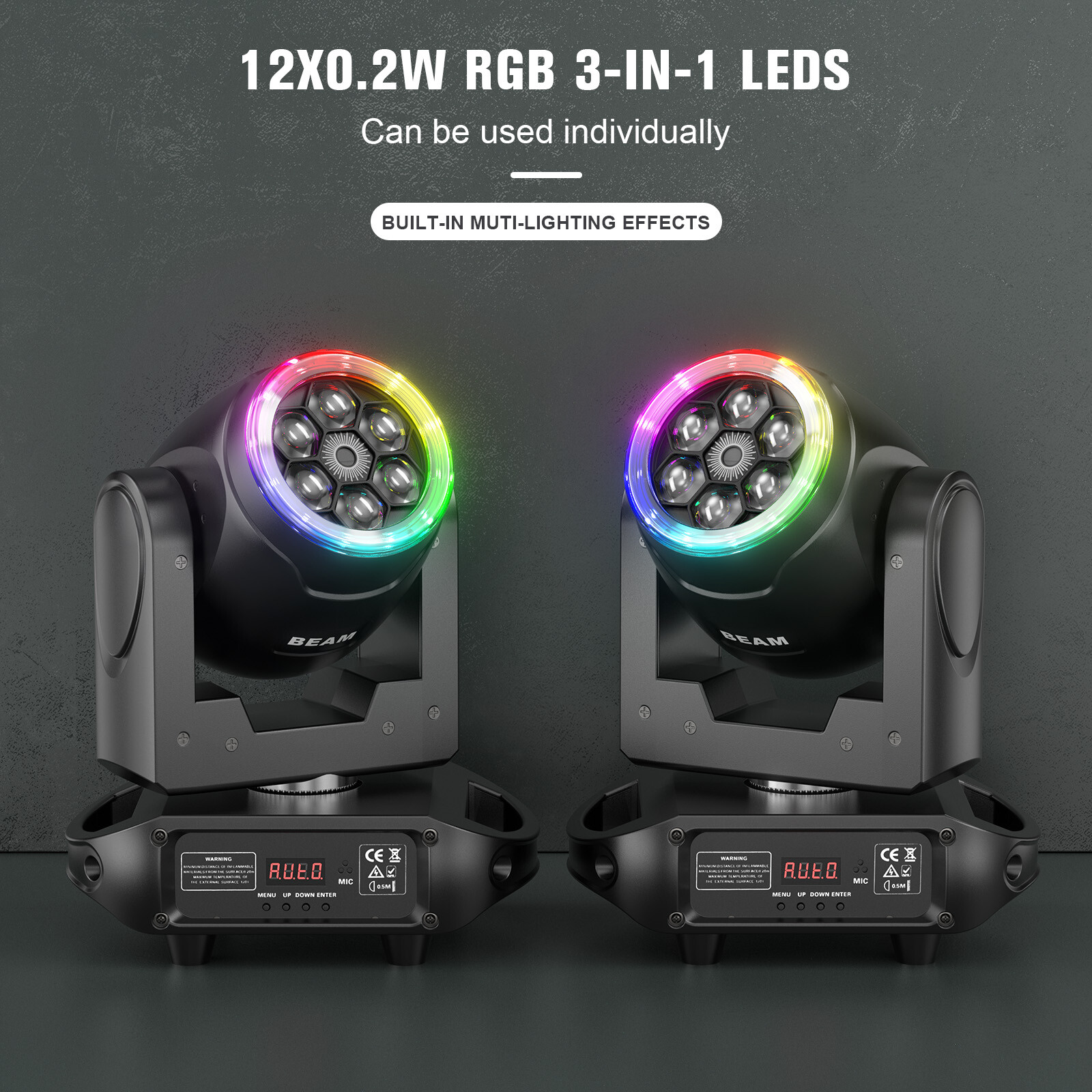 150W 6Bee Eye LED Laser Moving Head Light RGBW DMX Beam Stage Lighting DJ Disco