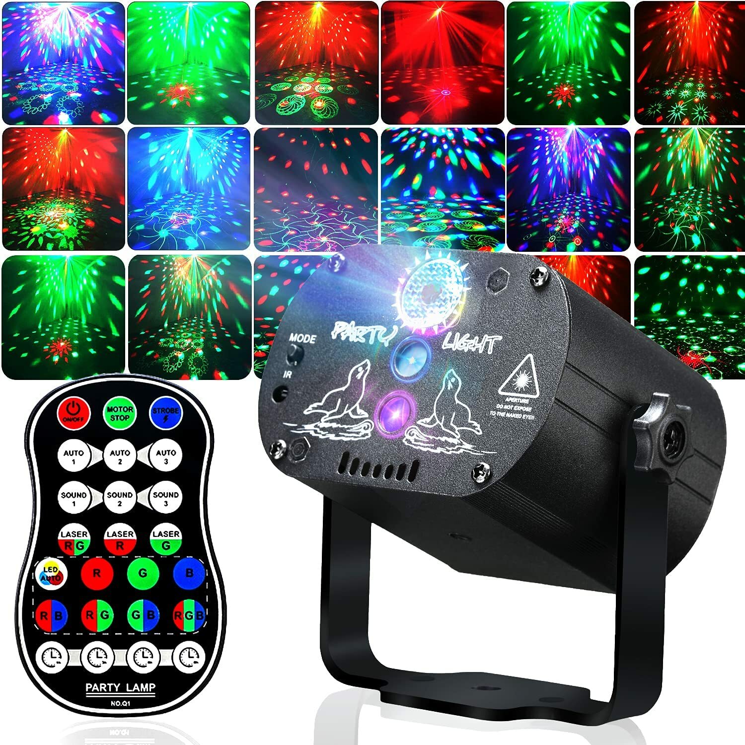 Disco Party 480Lights Stage Light Strobe LED DJ Indoor Сolored Dance Bulb Lamp