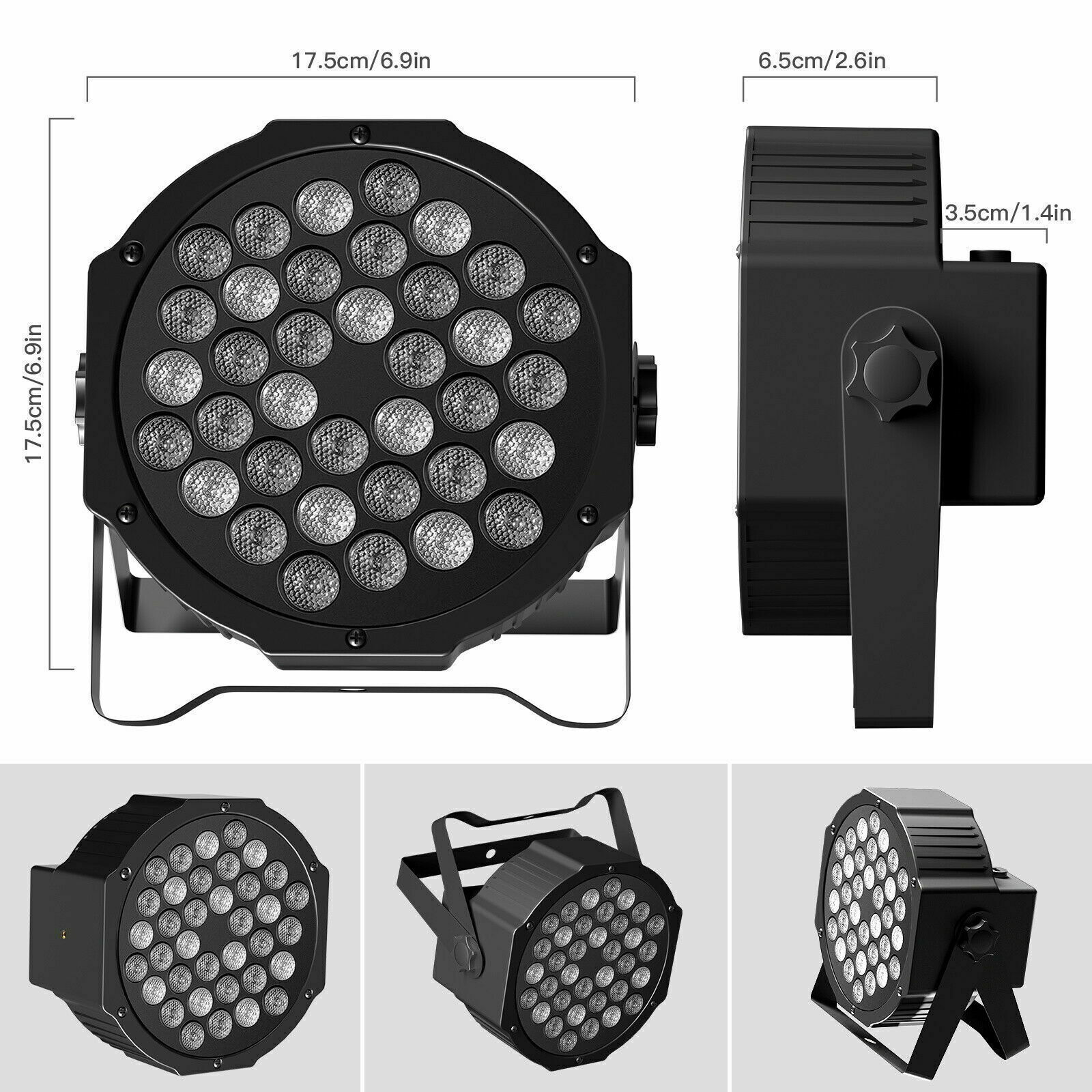 Rechargeable Battery Par 36 LED Wash Stage Light RGB DMX Disco Show Event
