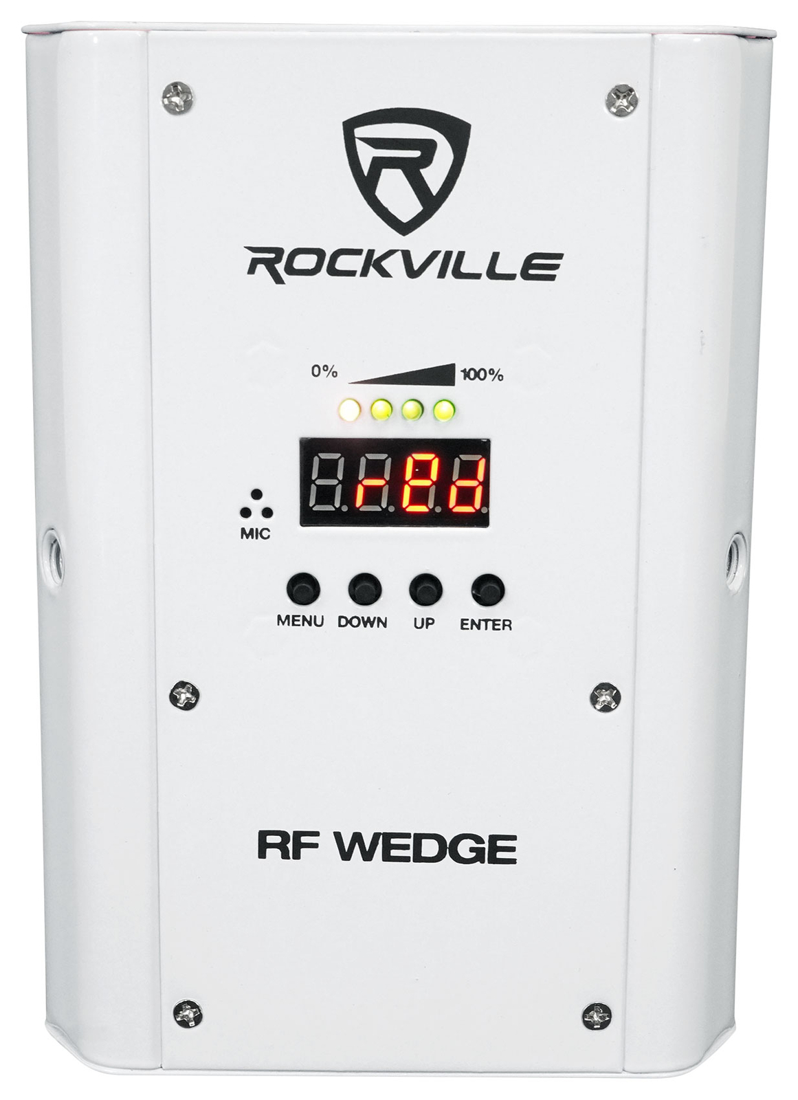 6 Rockville RF WEDGE WHITE RGBWA+UV Battery Wireless DMX DJ Up Lights+RF Remotes