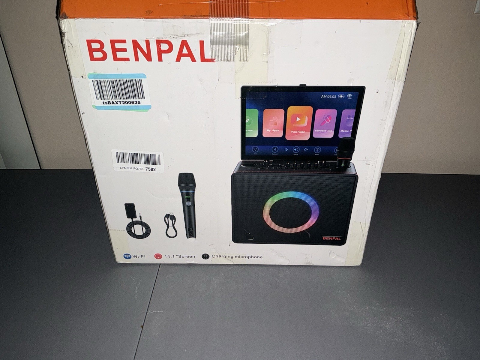 Karaoke Machine for Adults, Built-in 14 Inch Tablet with Lyrics Display