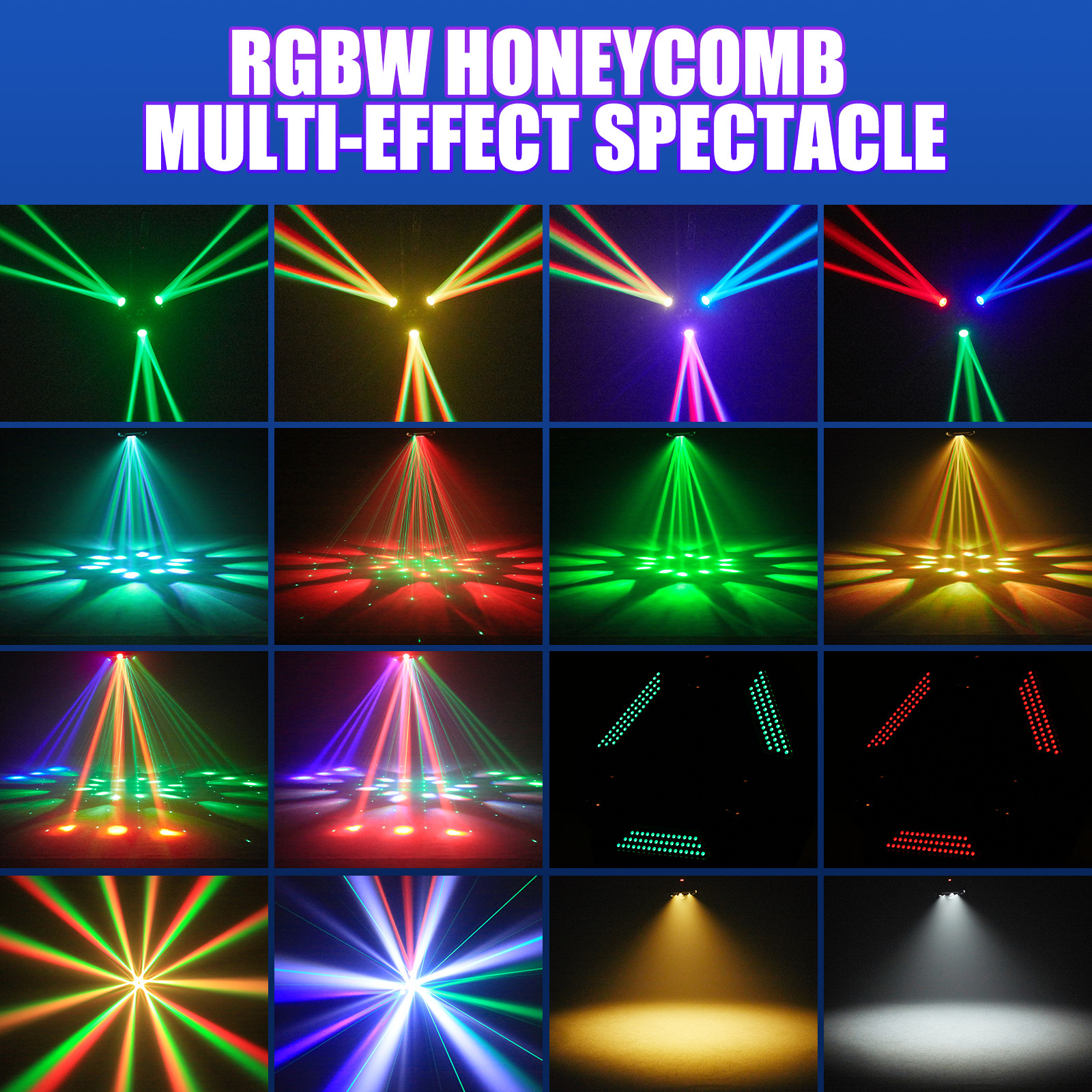 220W LED 3-Arms Laser Moving Head Light RGBW Beam Stage Lighting DMX Disco DJ US