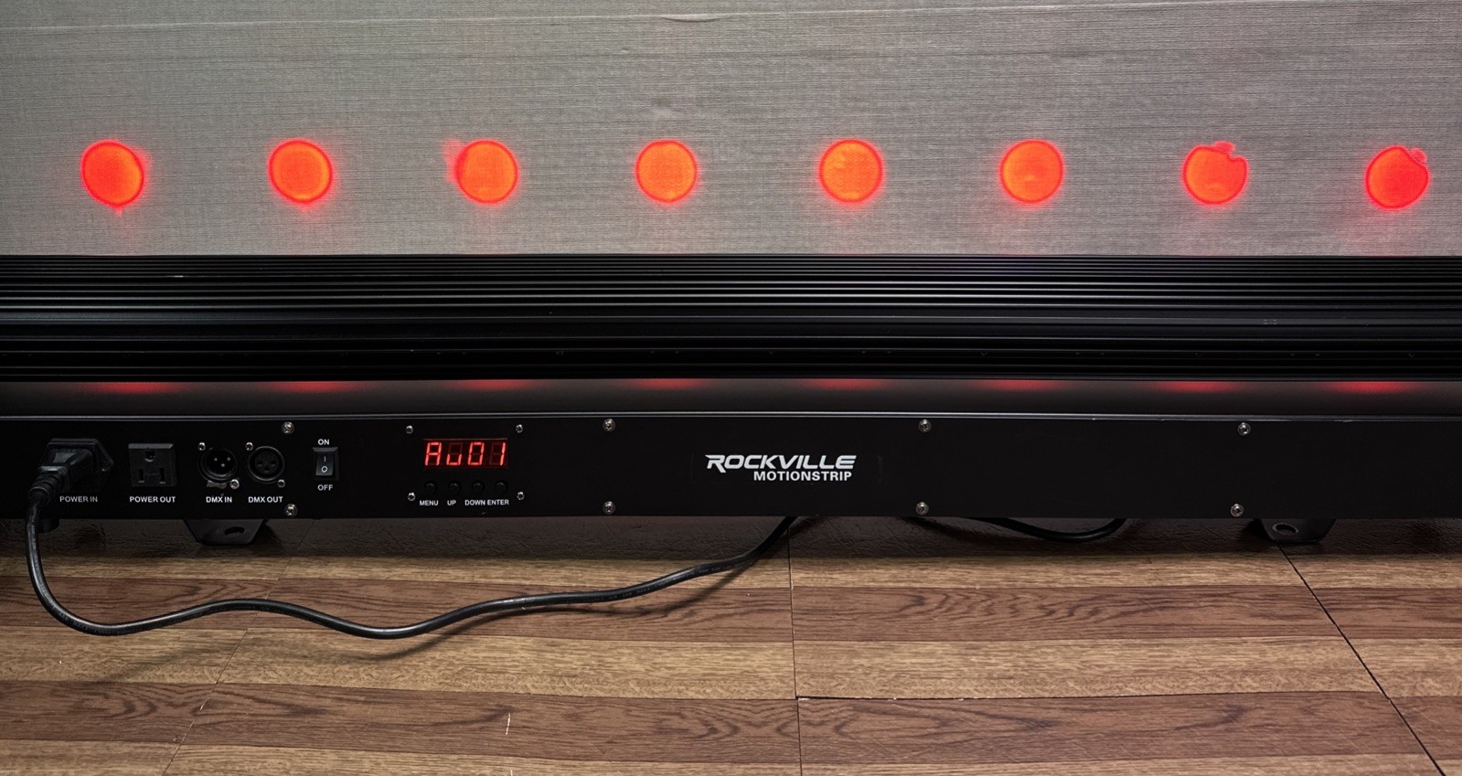 Rockville MOTIONSTRIP Motorized Moving Head Color Strip Wash/Beam Light Bar