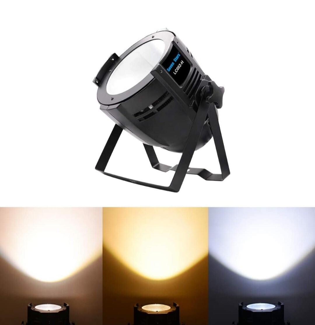 Seven Stars 200W COB Lights, LED Par Light Warm White & Cool White Stage Wash Li