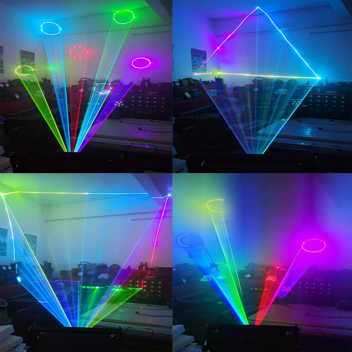 3W RGB Full Color Animation Stage Effect Light DJ Disco Stage Beam Lights for Pa