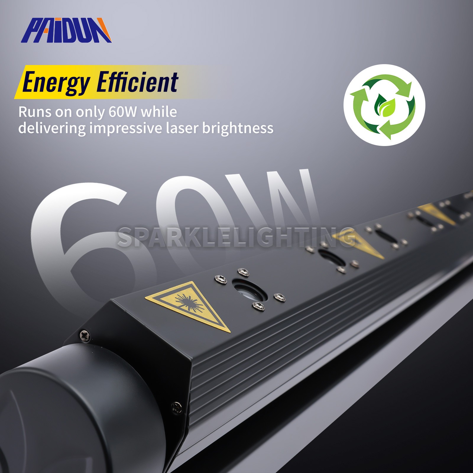 PAIDUN 8 Eyes Scan Laser Beam Moving Head Light Bar Music Control Stage Effect