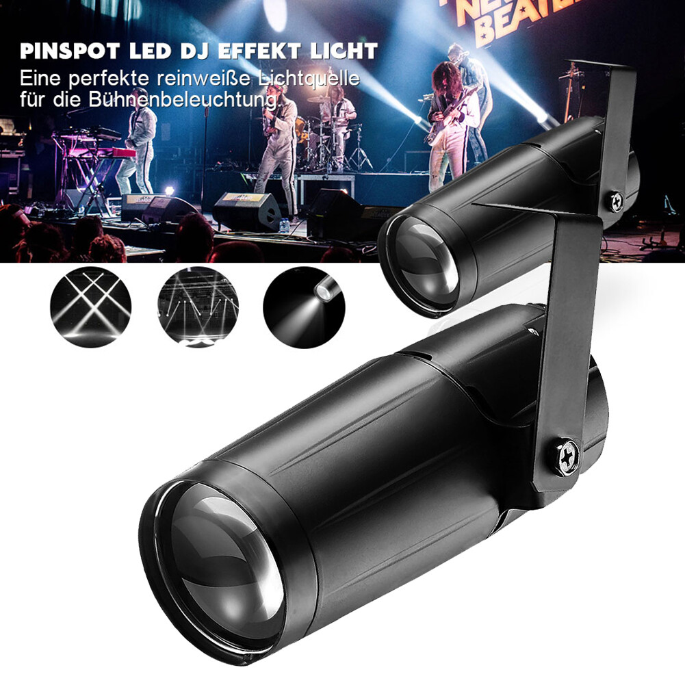15W White LED Stage Light Spotlight Beam Pinspot Light KTV Disco Party Wedding