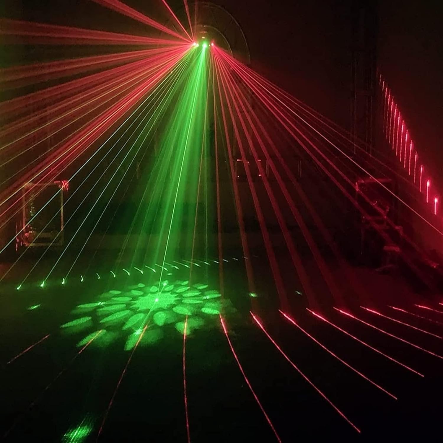 6 Laser LED RGB Stage Lights Sound Activated Laser Beam Light DMX 512 KTV Disco