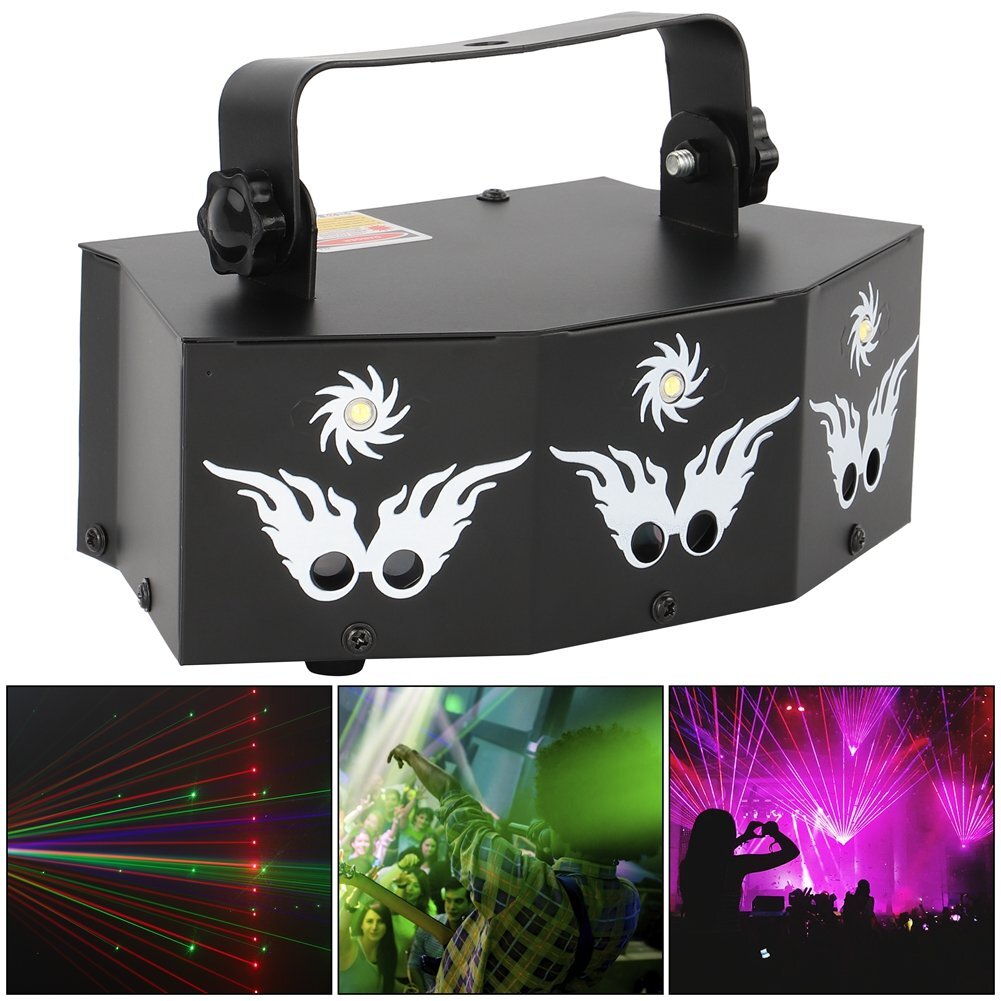 9-Eye Laser Projector RGB DMX Strobe Stage Light LED Bar DJ Disco Party Lighting