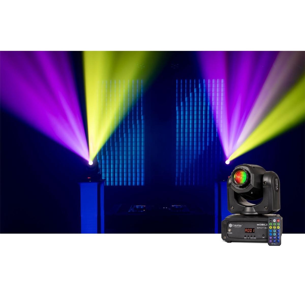 ColorKey CKU-6100 Mobile Spot 50 Compact Wireless Moving Head Spot