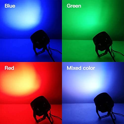LED Par Stage Light 30W COB Wash Lights RGB 3in1 with Remote and 30W-2 Pack