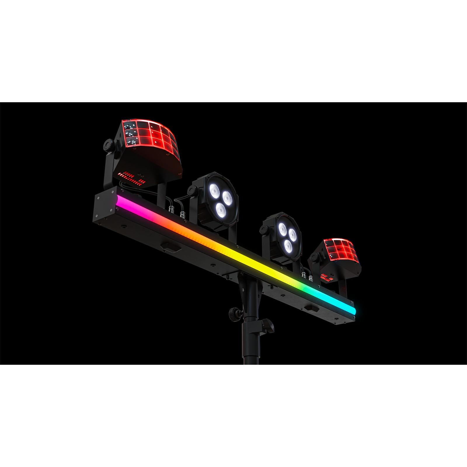 Chauvet DJ GigBAR 3 ILS 3-in-1 Derby Par Strip Effect Lighting System w Stand