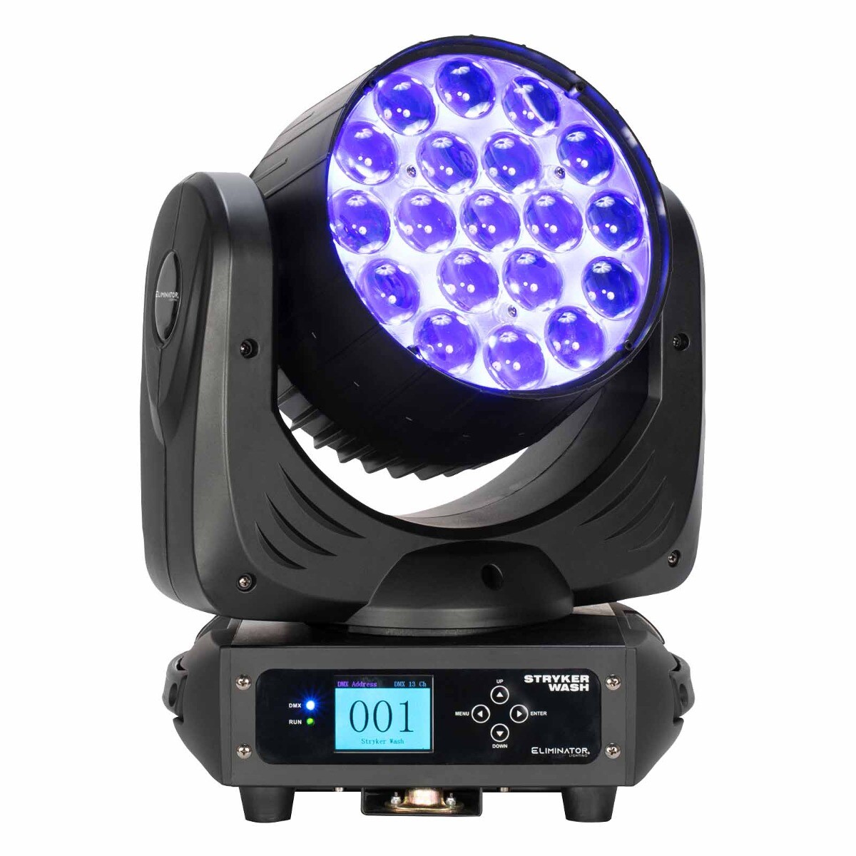 Eliminator Lighting STRYKER WASH RGBW LED Moving Head Wash Light Fixture