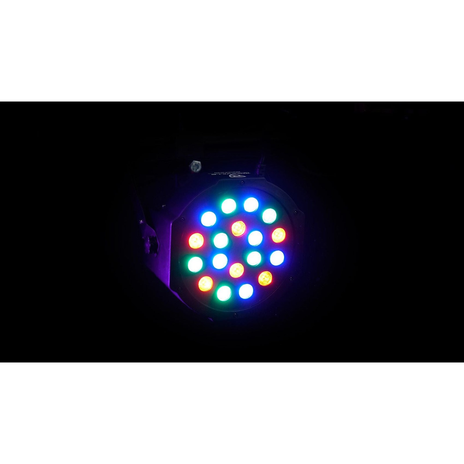 (10) Rockville RockPAR50 LED RGB Compact Par Can DJ/Club DMX Wash Lights+Cables